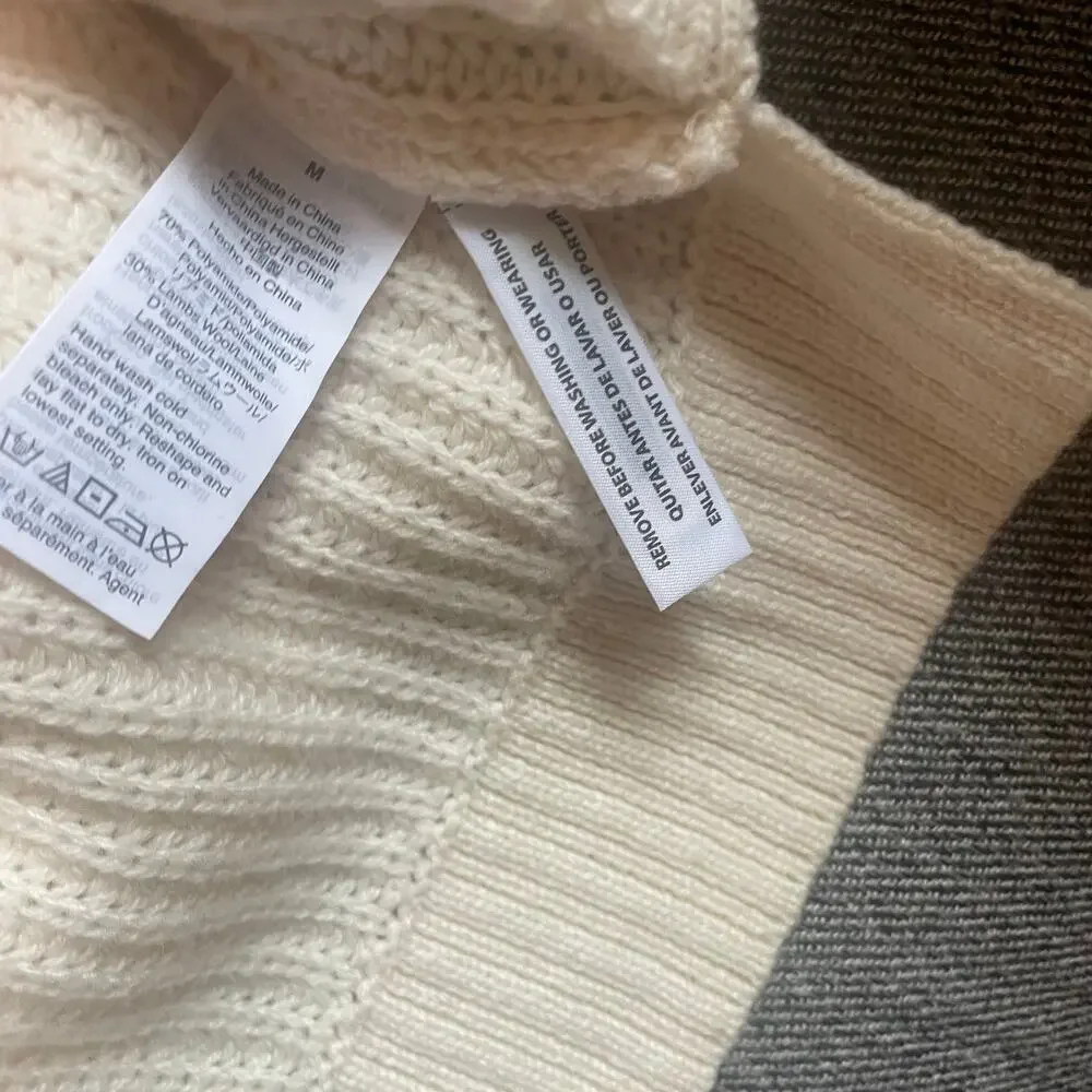 J.crew azra pom-pom cable knit sweater
